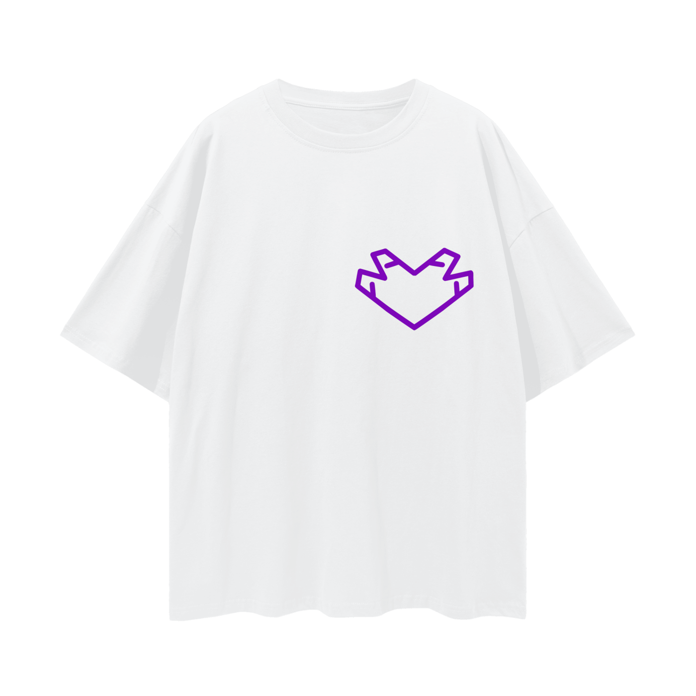 “Purple heart” Oversized Tee