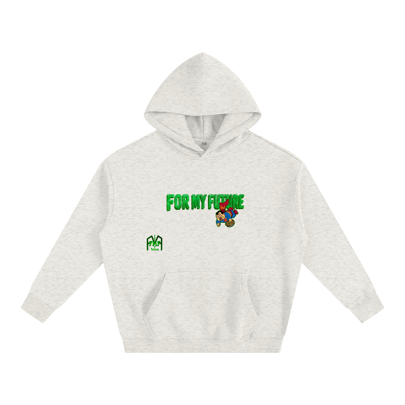 “Poisoned” Oversize Fleeced Hoodie