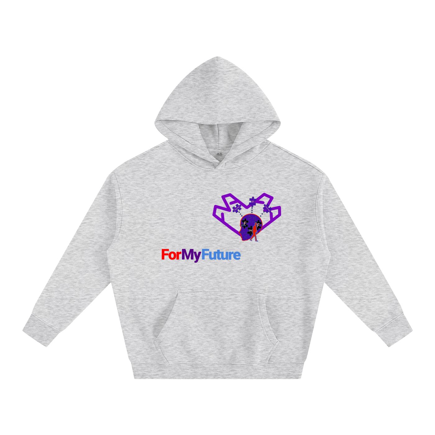 “Purple Heart” Oversize Hoodie