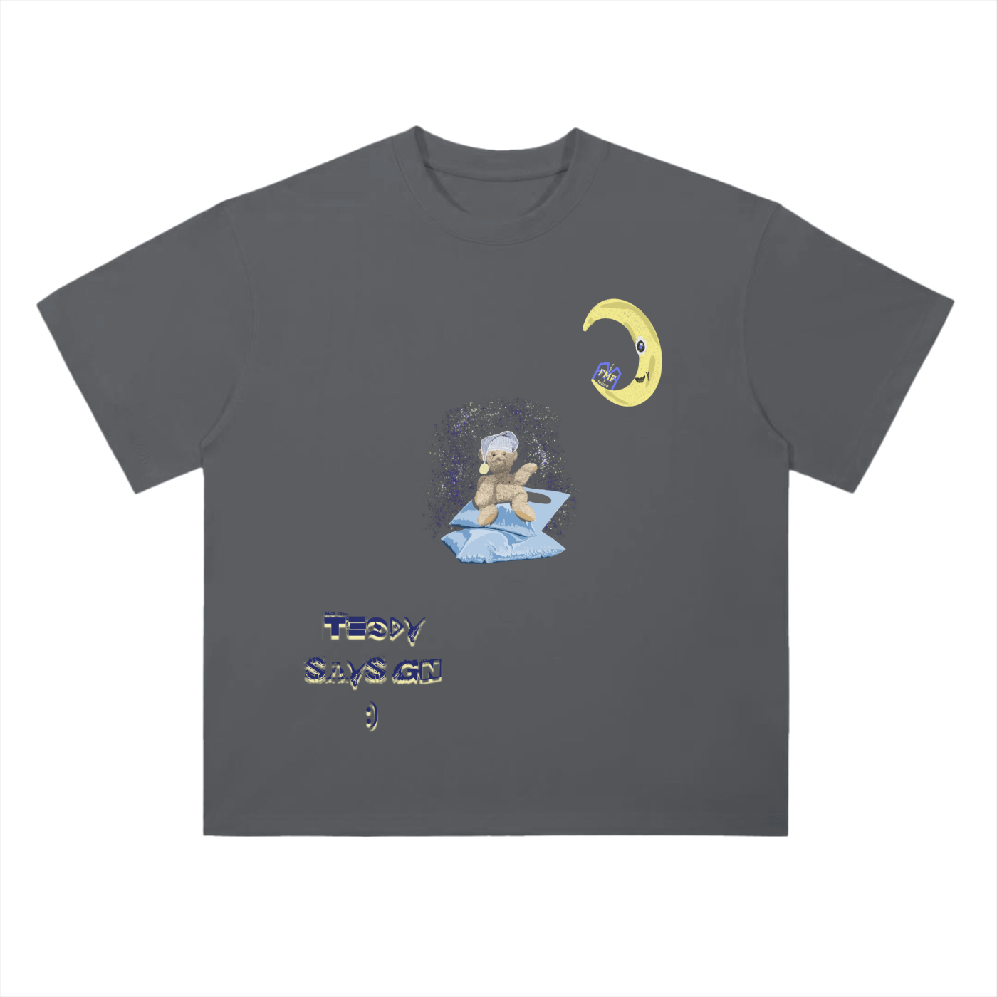 “Teddy Says Gn” Drop Shoulder T-Shirt