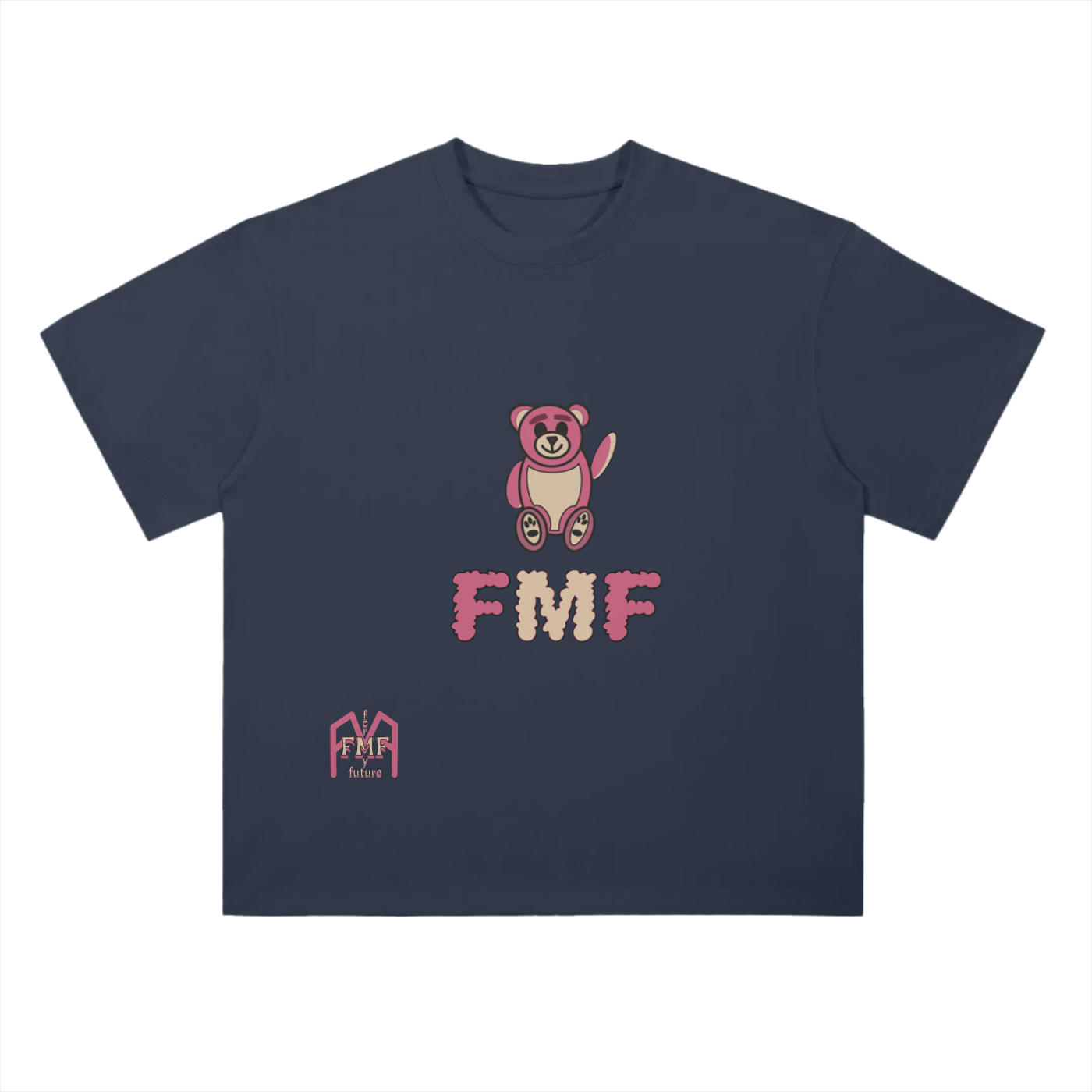 “Pink Bear” Drop Shoulder T-Shirt