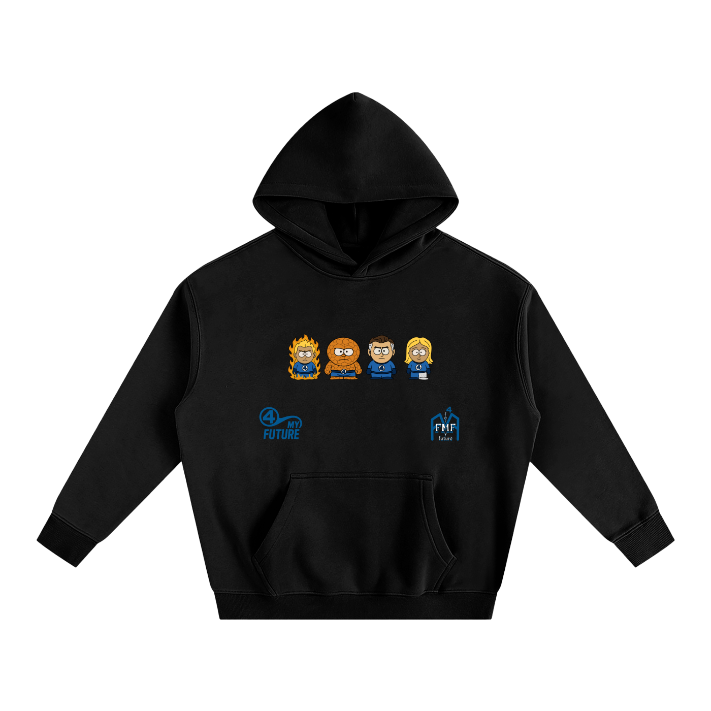 “Fantastic Four” Oversize Fleeced Hoodie