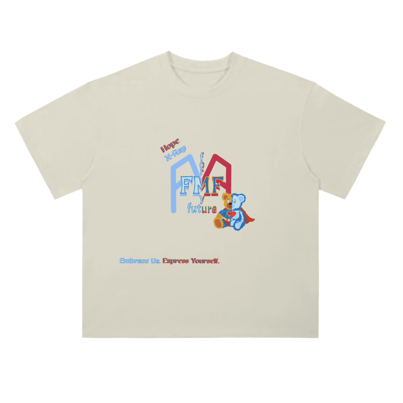 “Super Teddy” (X-Ray) Drop Shoulder T-Shirt