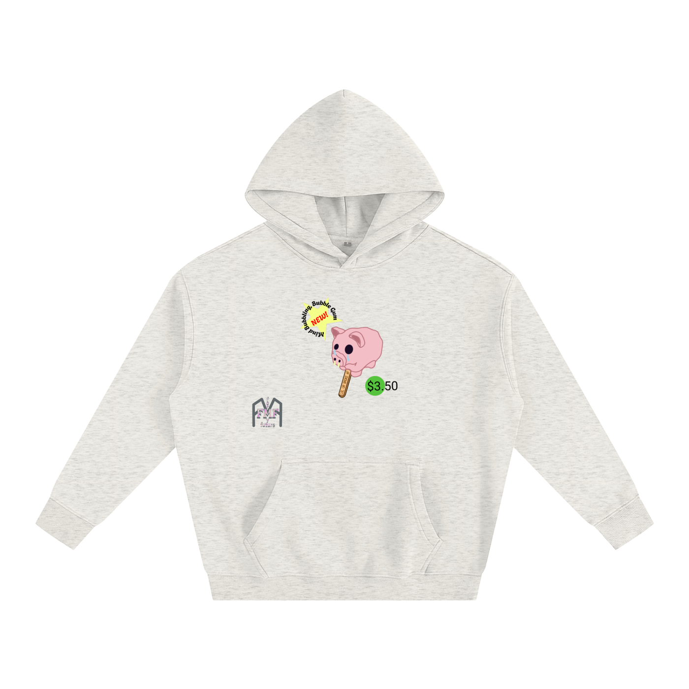 “Melting” Oversize Fleeced Hoodie