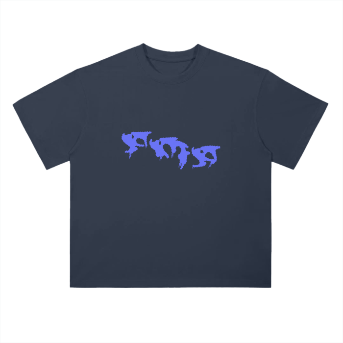 “Graffiti” (Blue) Drop Shoulder T-Shirt