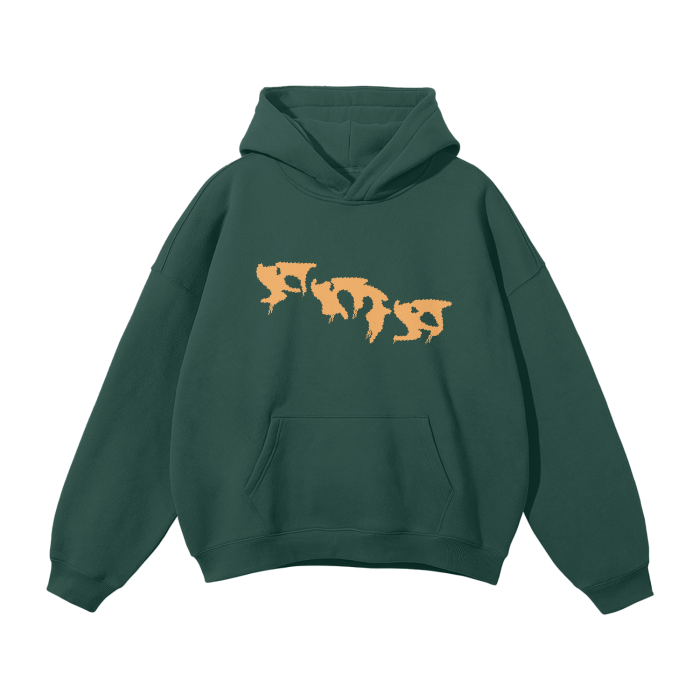 “Graffiti” (Orange) Oversized Hoodie