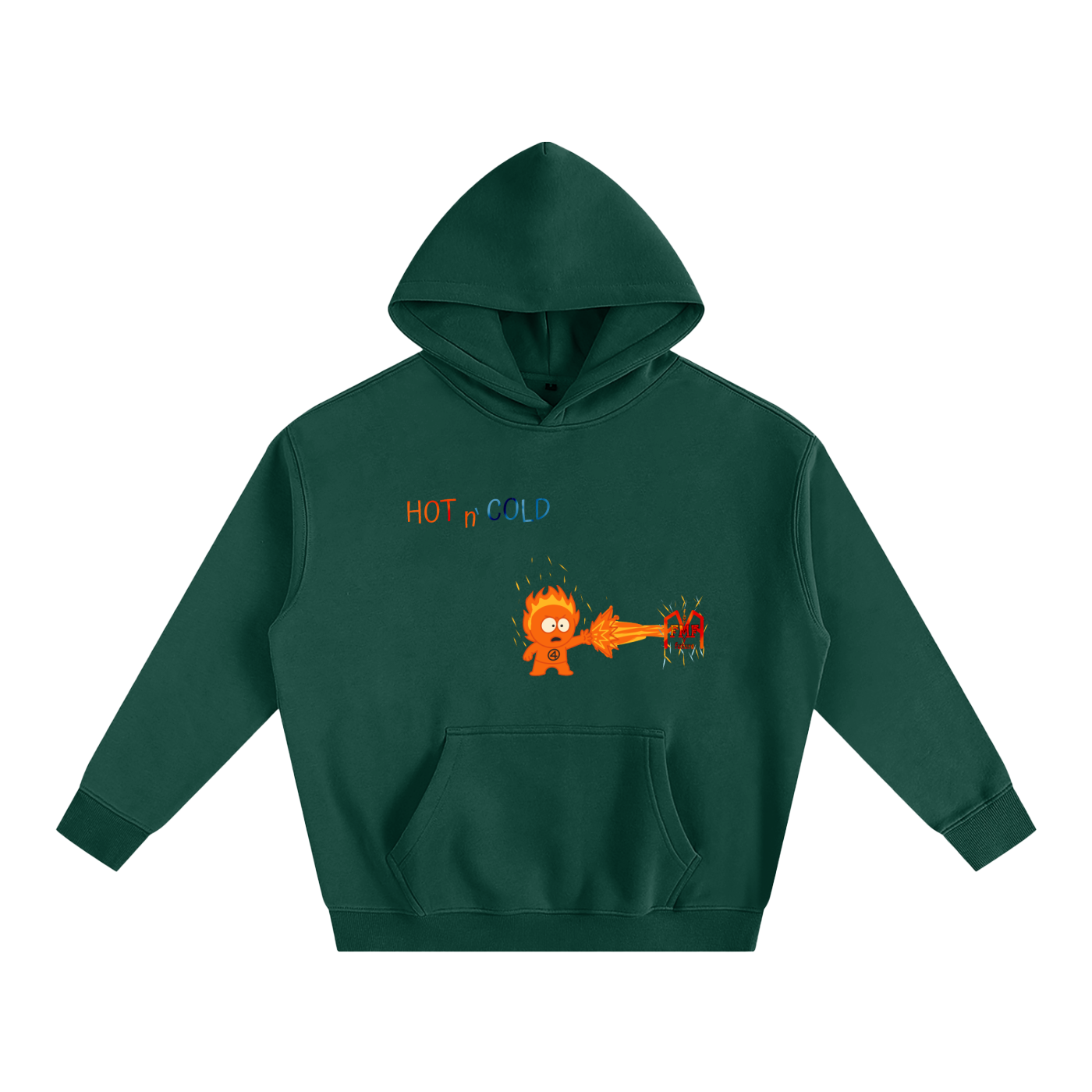 “Hot” Oversize Fleeced Hoodie