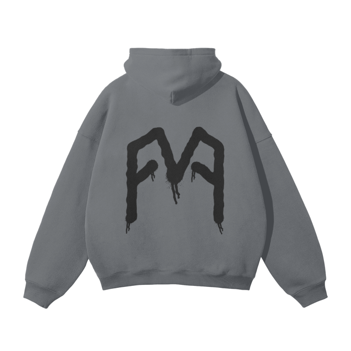 “Graffiti” (Black) Oversized Hoodie