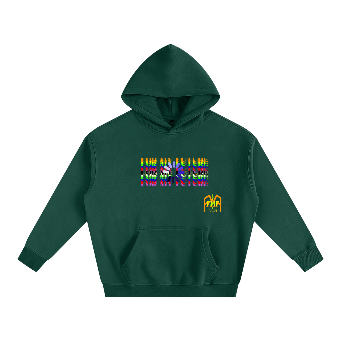 “Buffering” Oversize Fleeced Hoodie