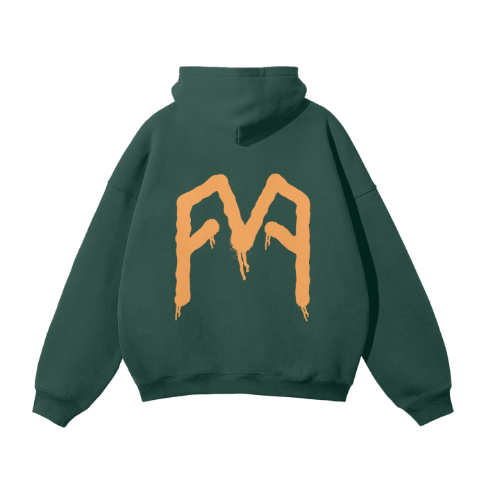 “Graffiti” (Orange) Oversized Hoodie