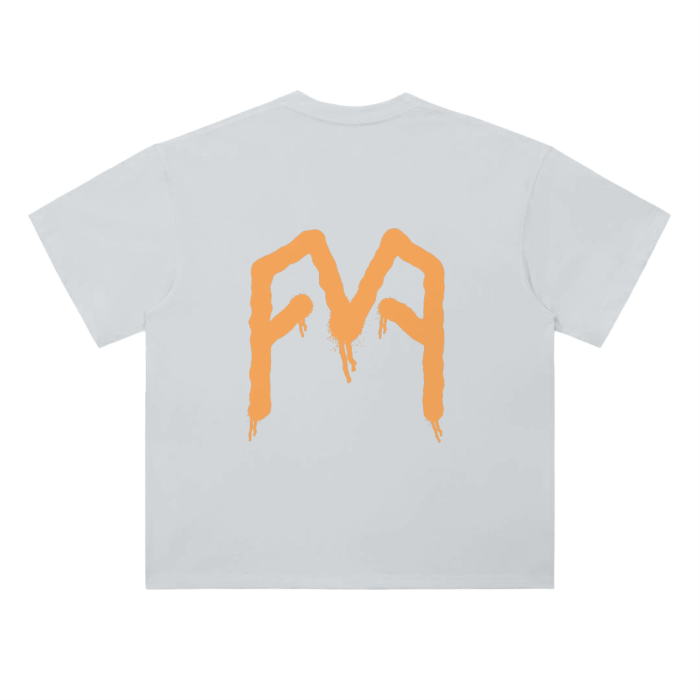 “Graffiti” (Orange) Drop Shoulder T-Shirt