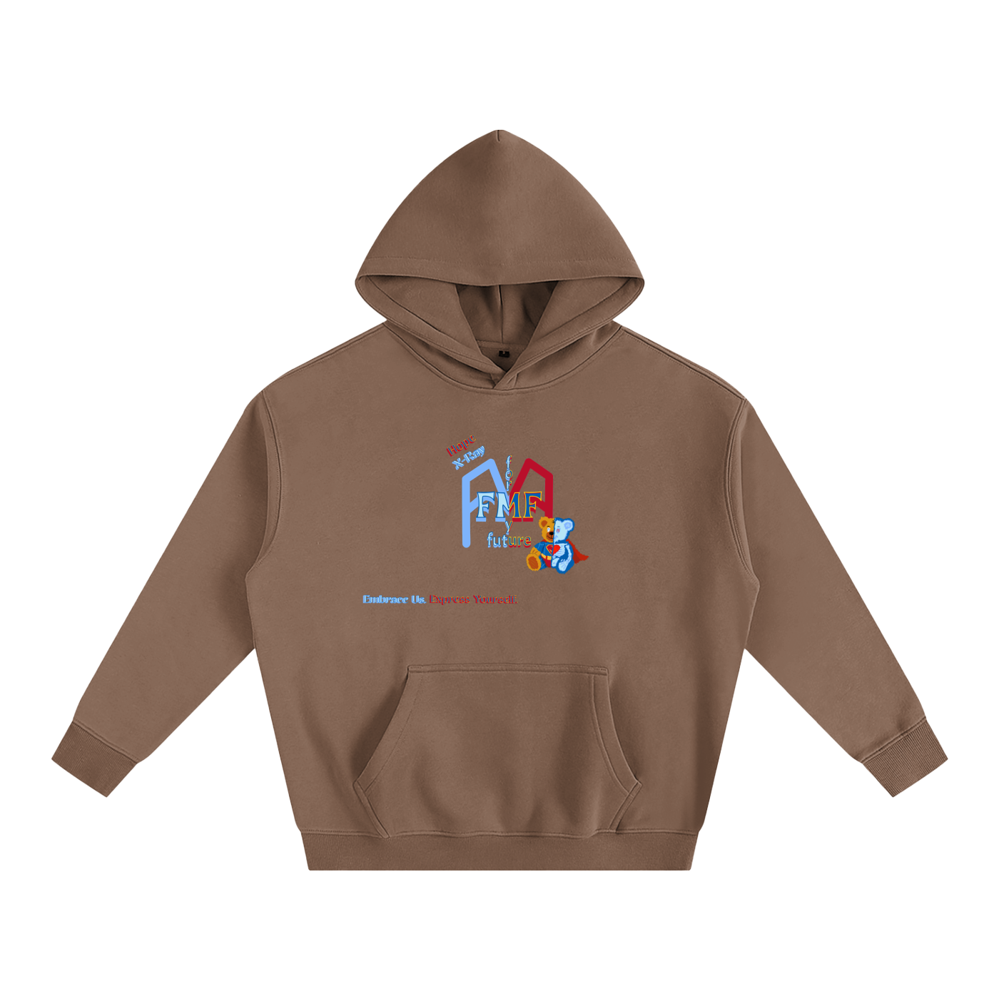 “Super Teddy” (X-Ray) Oversize Fleeced Hoodie