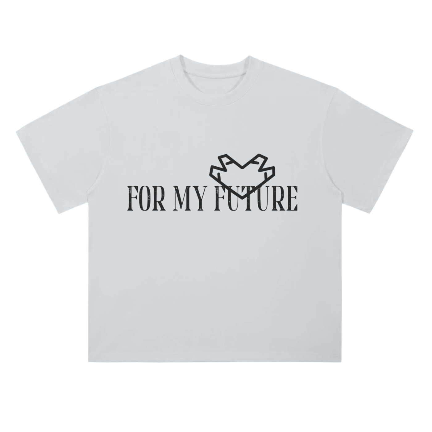 “<3” (Black) Drop Shoulder T-Shirt