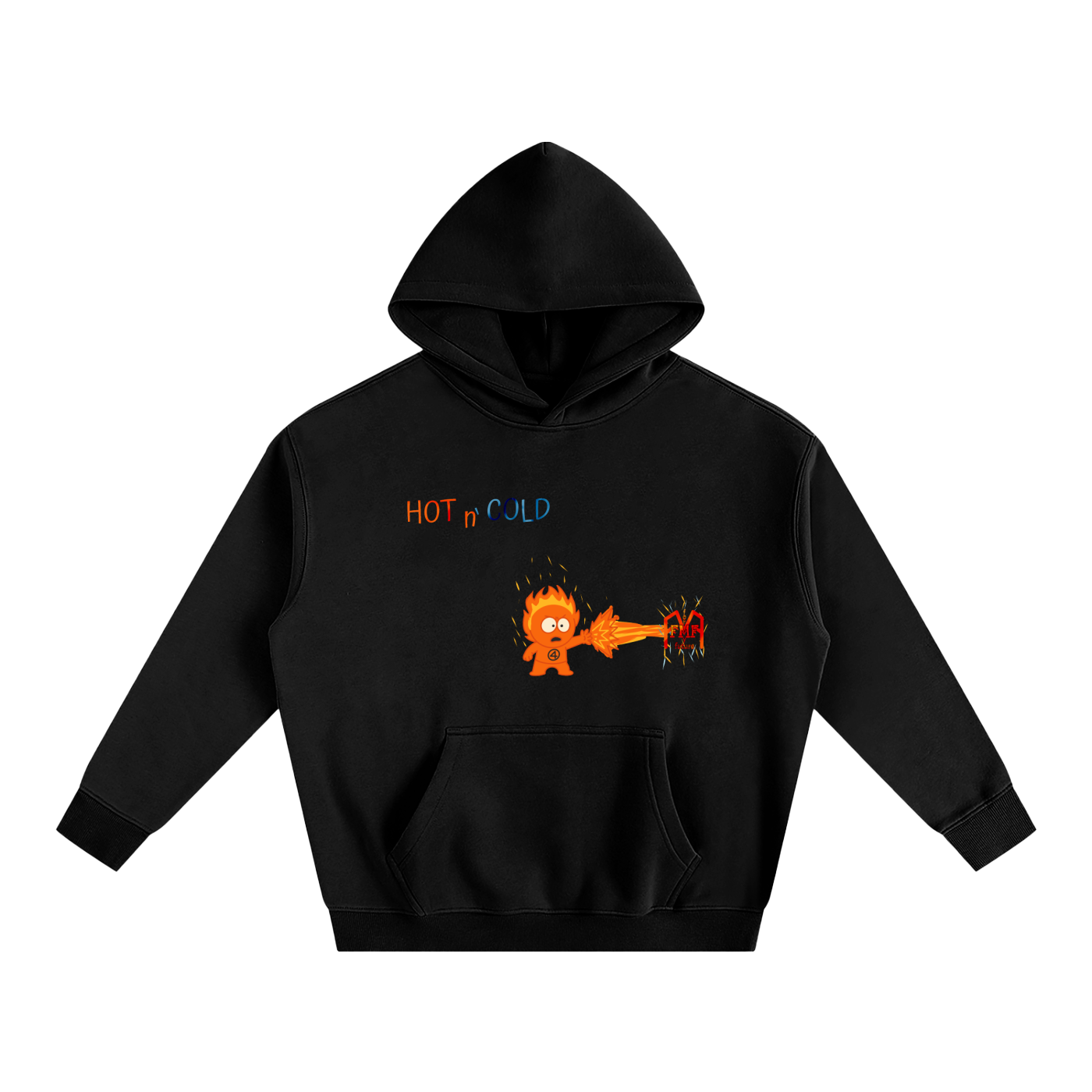“Hot” Oversize Fleeced Hoodie
