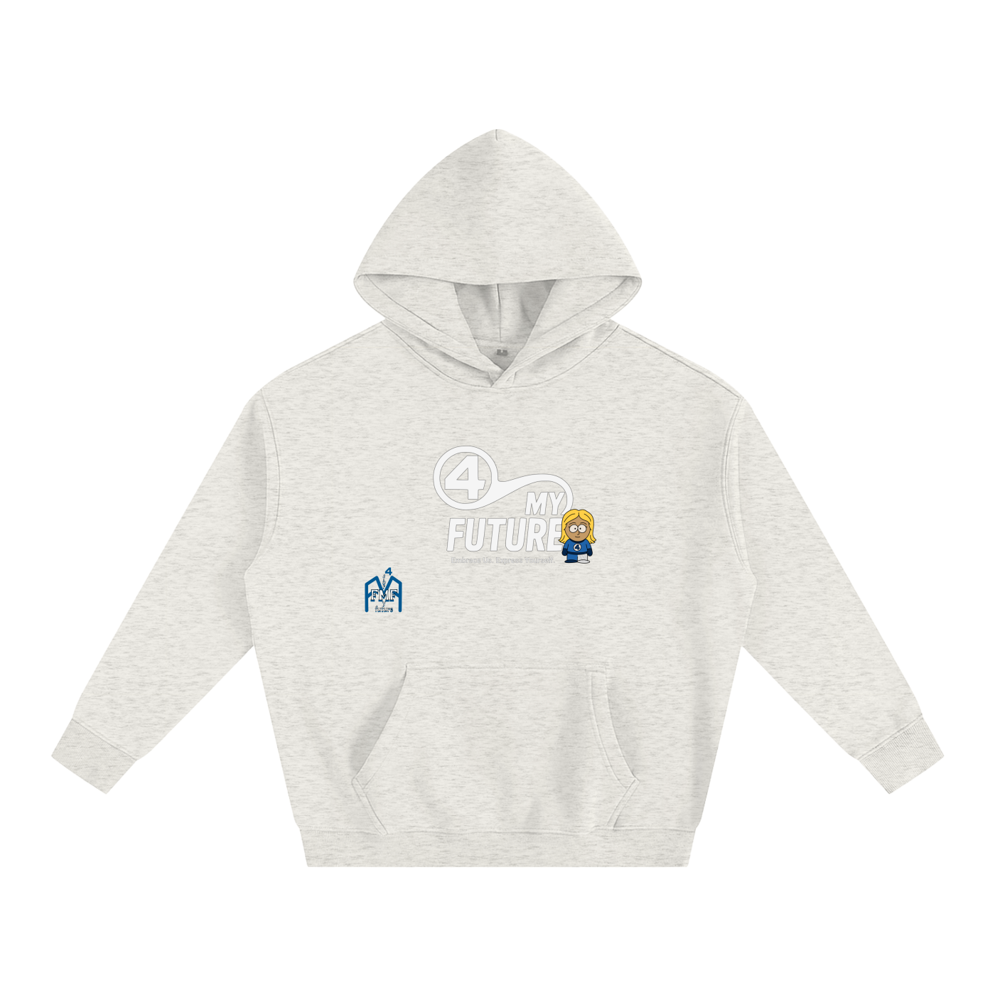 “Invisible Woman” Oversize Fleeced Hoodie