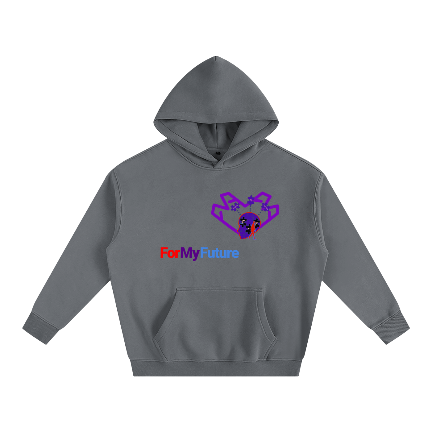 “Purple Heart” Oversize Hoodie