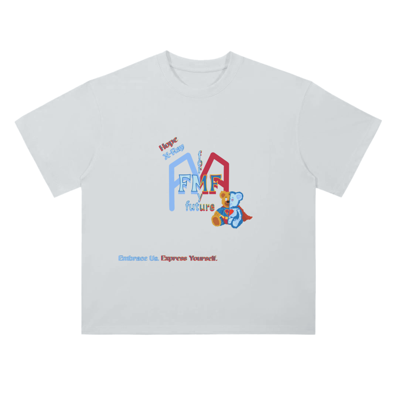 “Super Teddy” (X-Ray) Drop Shoulder T-Shirt