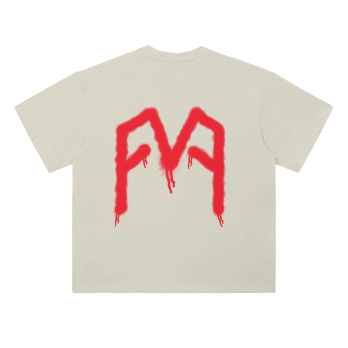 “Graffiti” (Red) Drop Shoulder T-Shirt