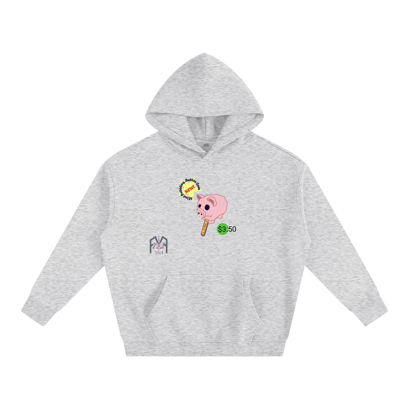 “Melting” Oversize Fleeced Hoodie
