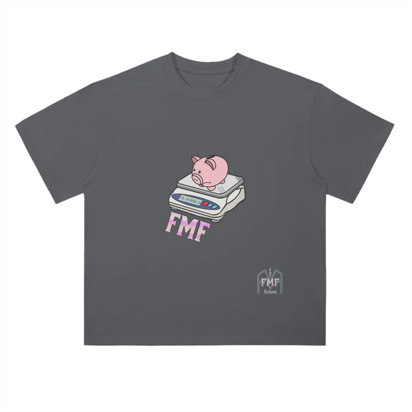 “Poor Piggy” Drop Shoulder T-Shirt