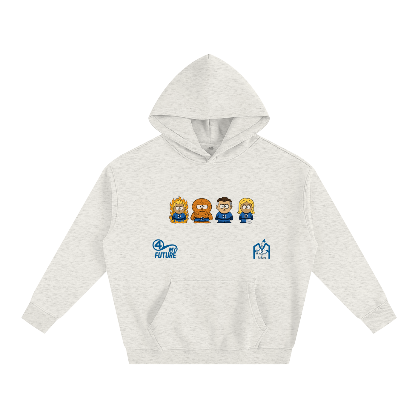 “Fantastic Four” Oversize Fleeced Hoodie