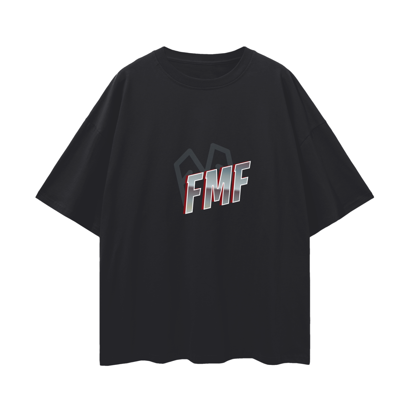 “Shadows” (silver) Oversized Tee