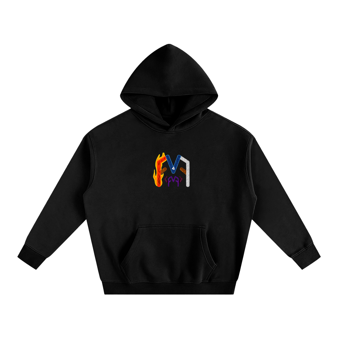 “Cosmic Rays” Oversize Fleeced Hoodie