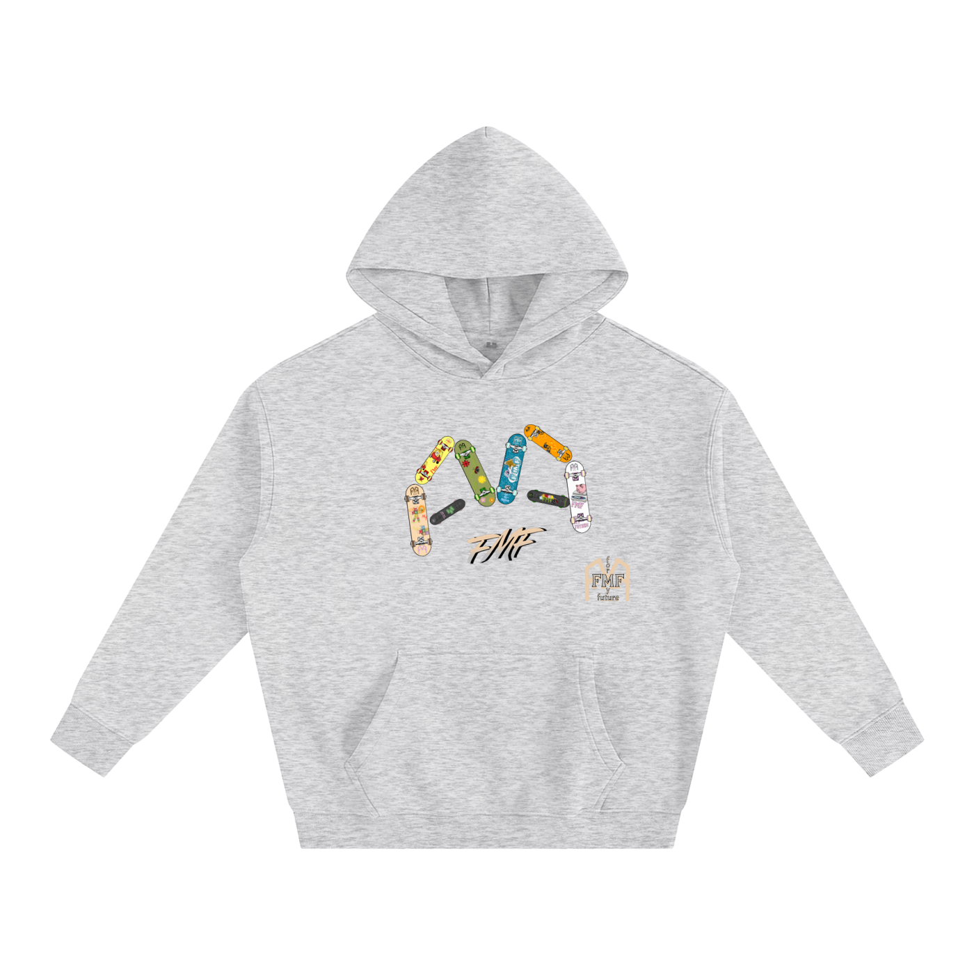 “Decks” Oversize Fleeced Hoodie