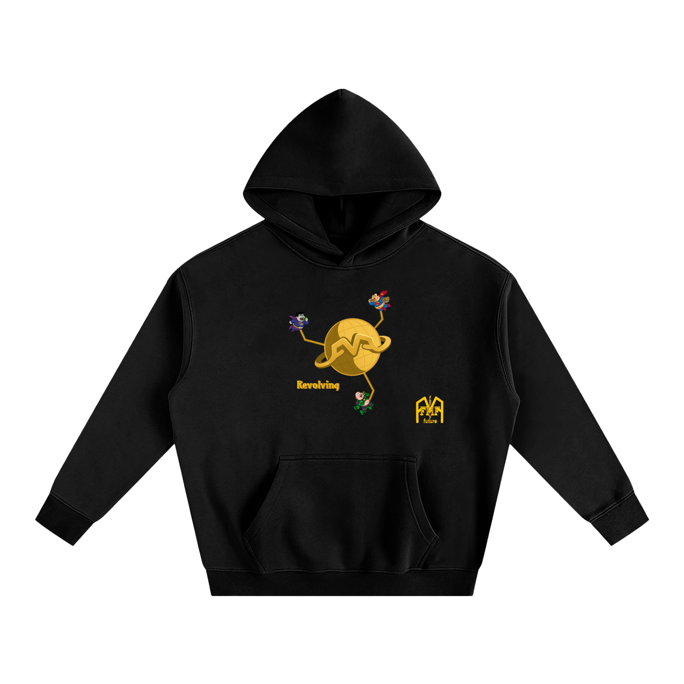 “Revolving” Oversize Fleeced Hoodie