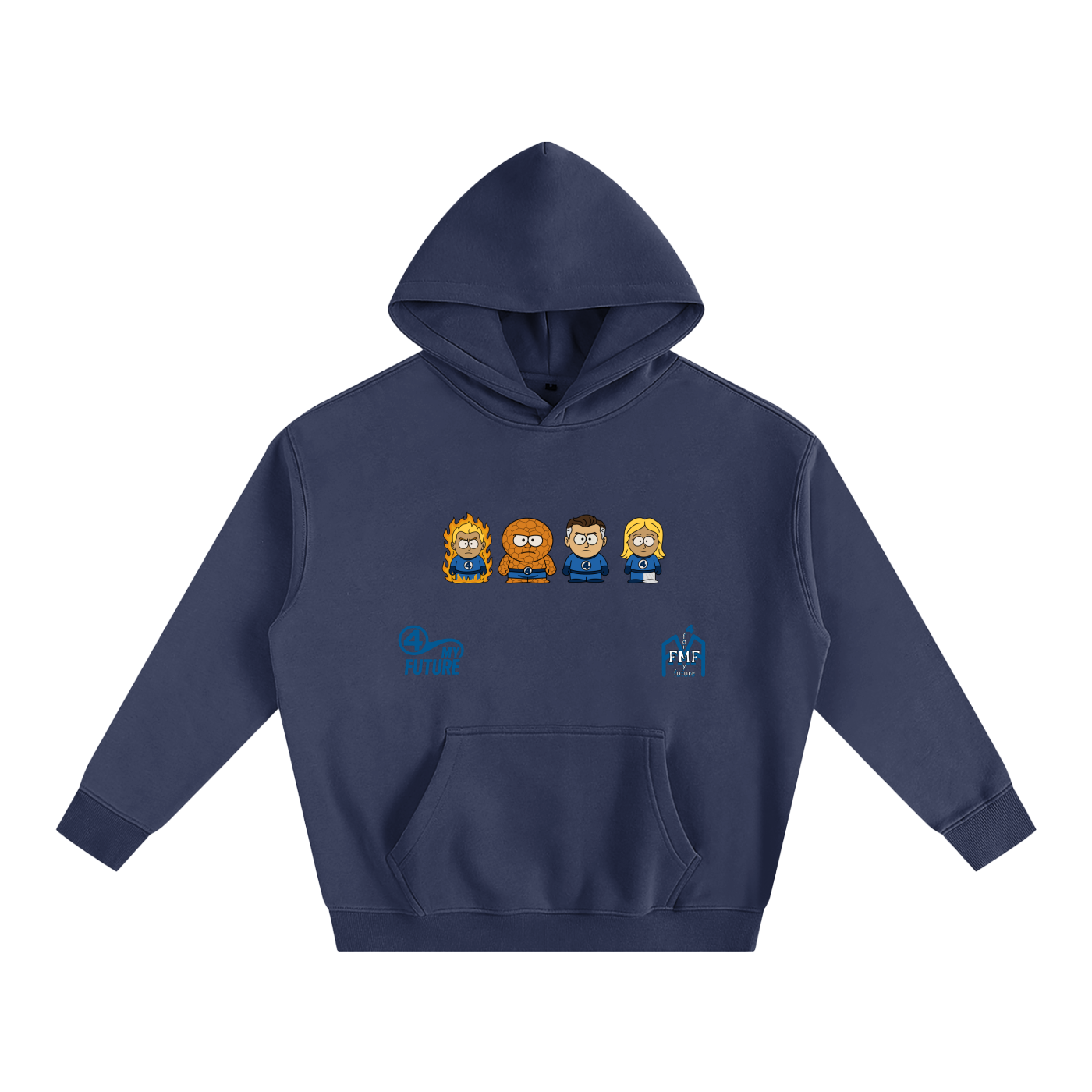 “Fantastic Four” Oversize Fleeced Hoodie