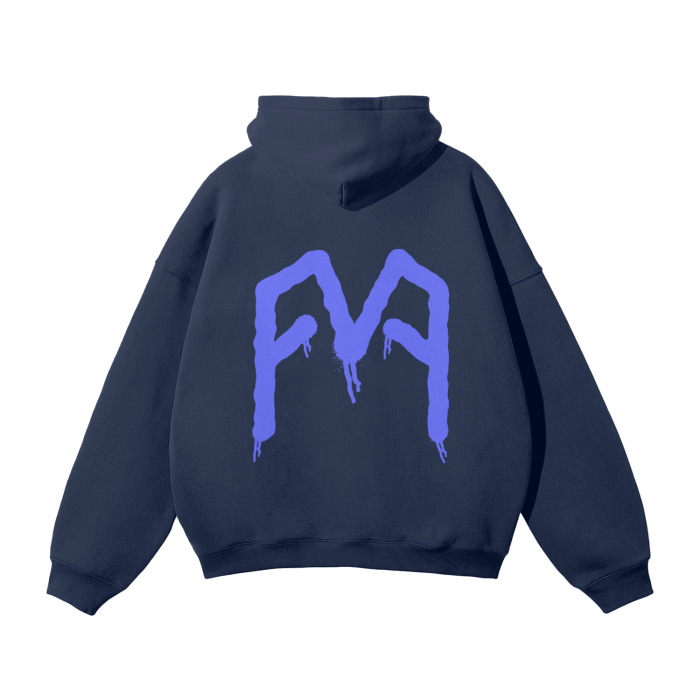 “Graffiti” (Blue) Oversized Hoodie