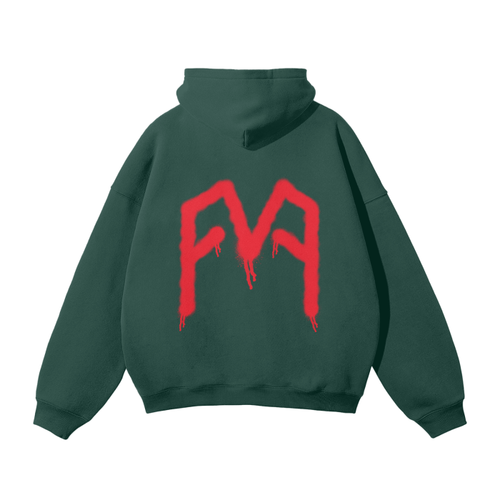 “Graffiti” (Red) Oversized Hoodie