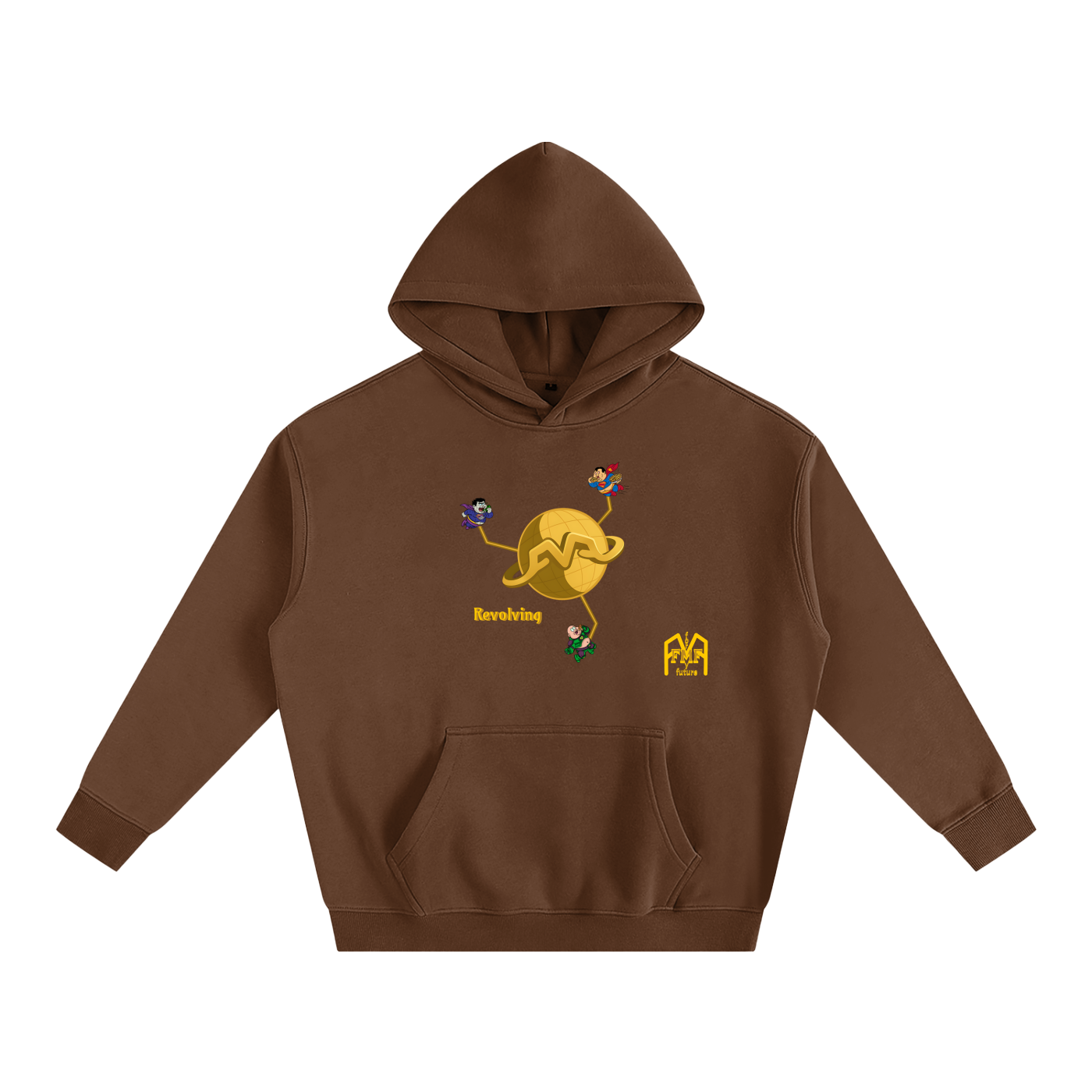 “Revolving” Oversize Fleeced Hoodie