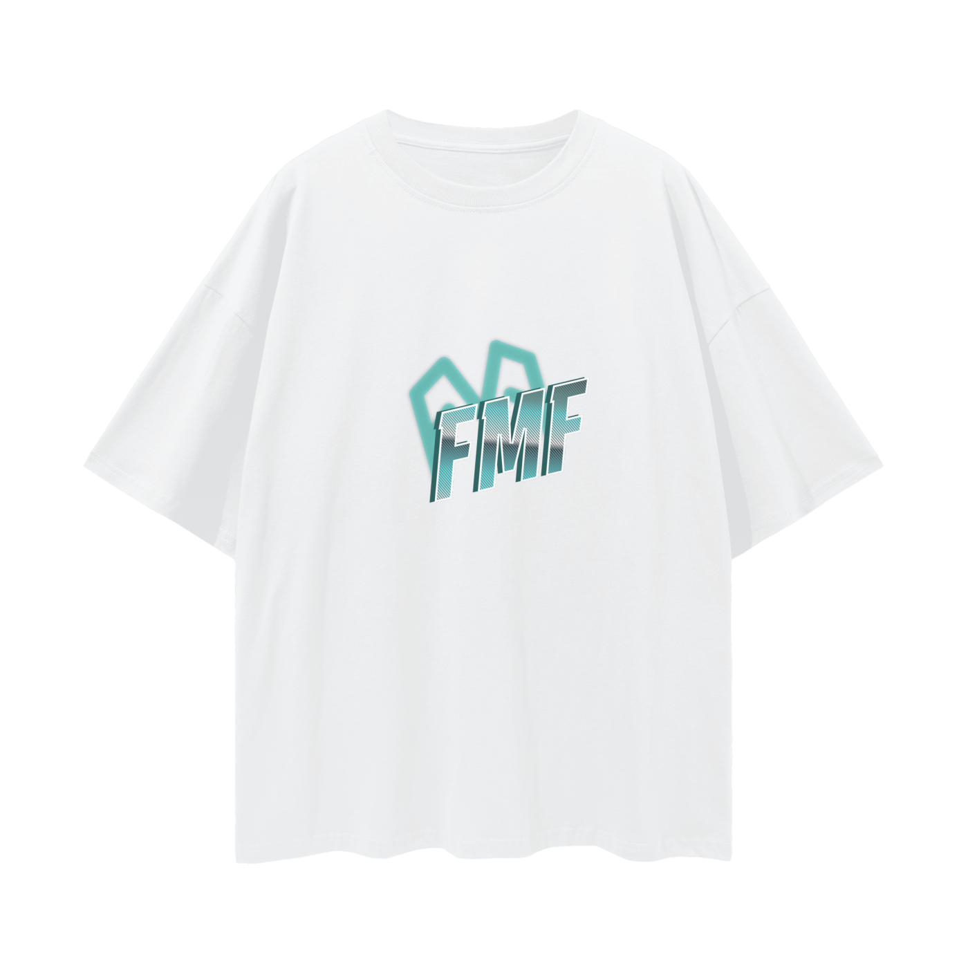 “Shadows” (blue) Oversized Tee