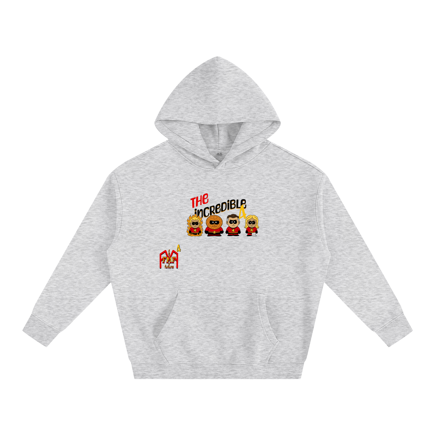 “The Incredible 4” Oversize Fleeced Hoodie