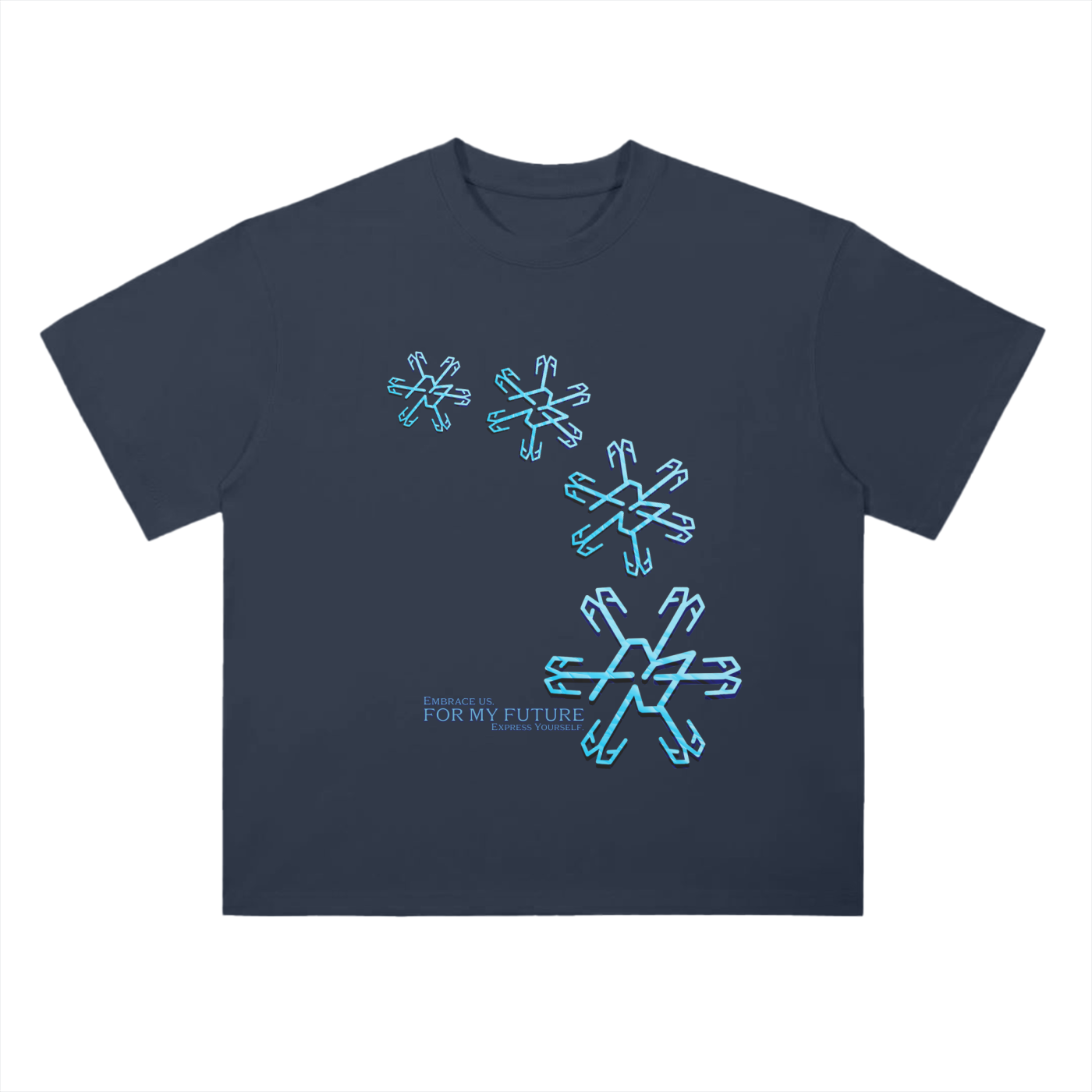 “Snowflakes” Drop Shoulder T-Shirt