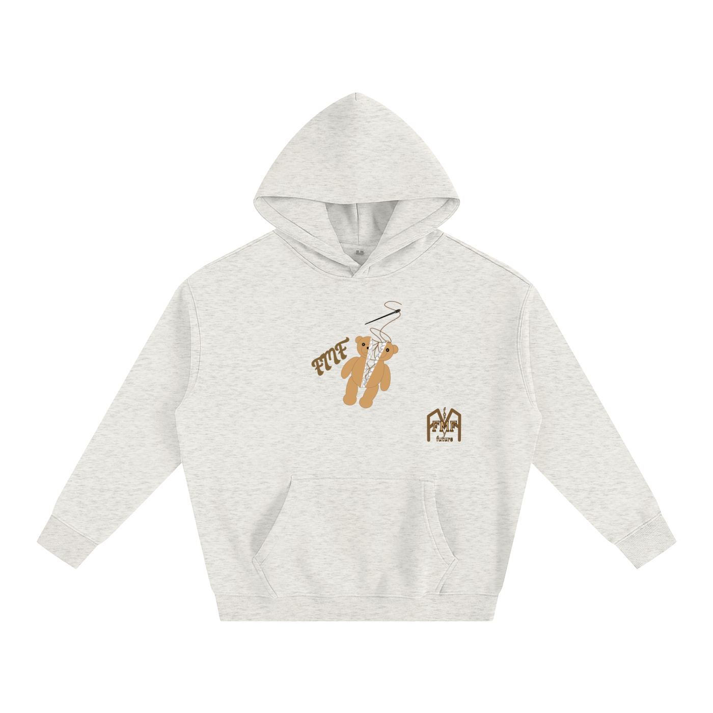 “Torn Teddy” Oversize Fleeced Hoodie