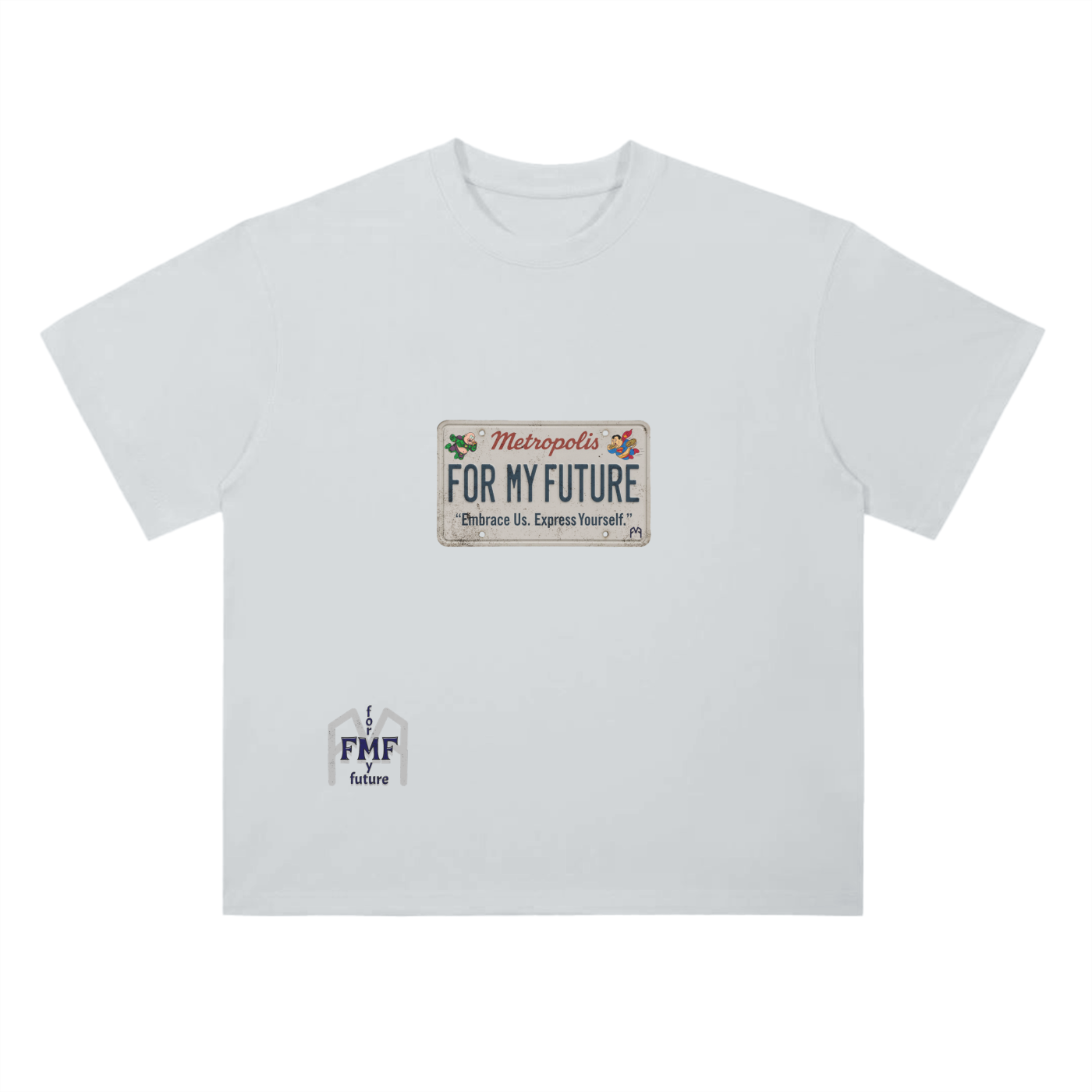 “License Plate” Drop Shoulder T-Shirt