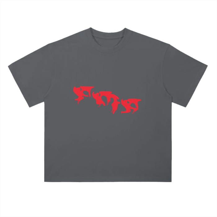 “Graffiti” (Red) Drop Shoulder T-Shirt