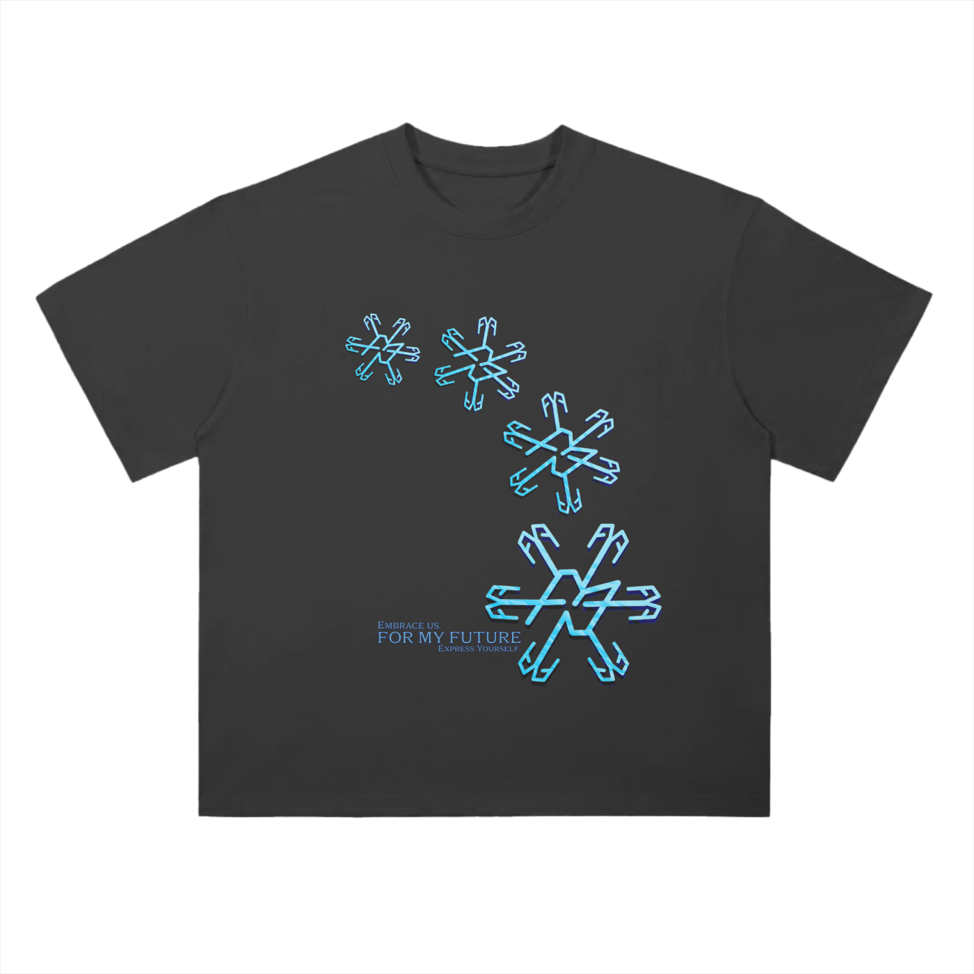“Snowflakes” Drop Shoulder T-Shirt
