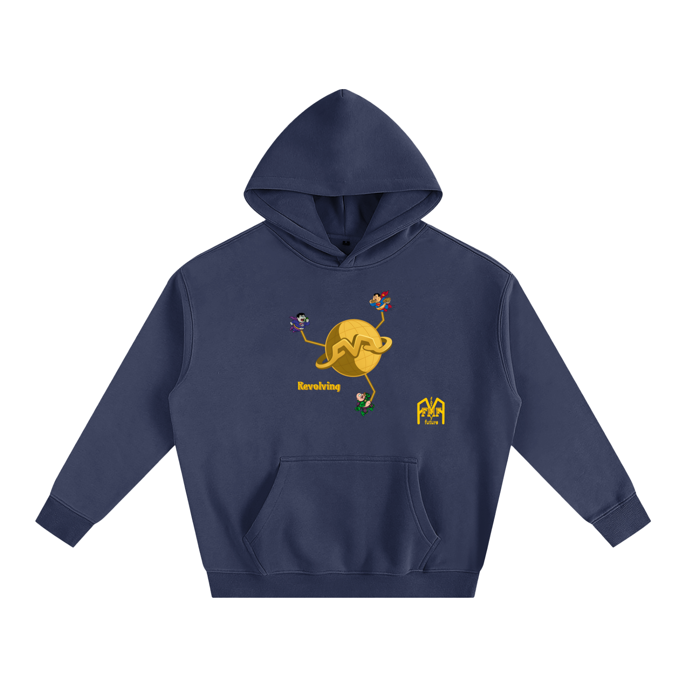 “Revolving” Oversize Fleeced Hoodie