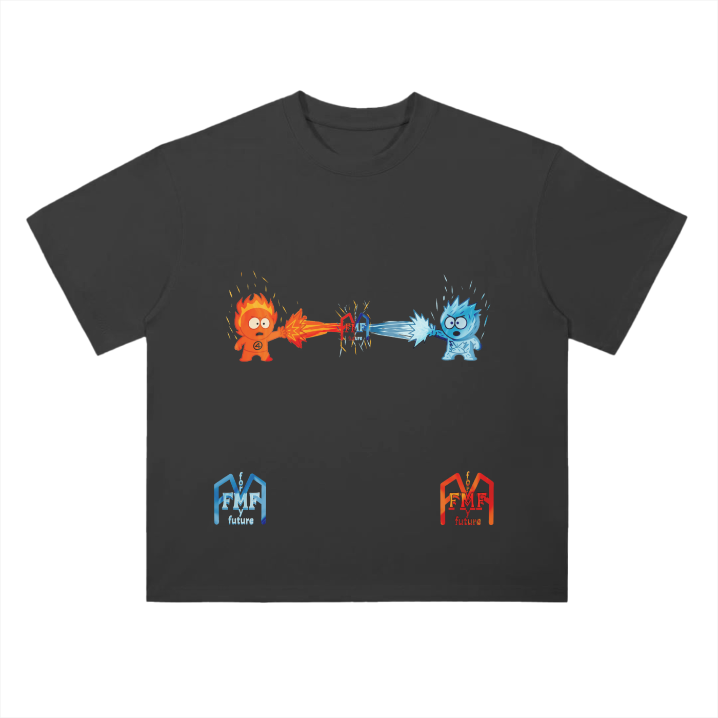 “Hot n’ Cold” Drop Shoulder T-Shirt