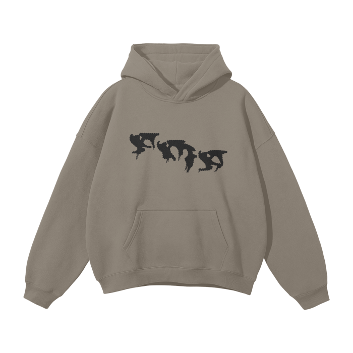 “Graffiti” (Black) Oversized Hoodie