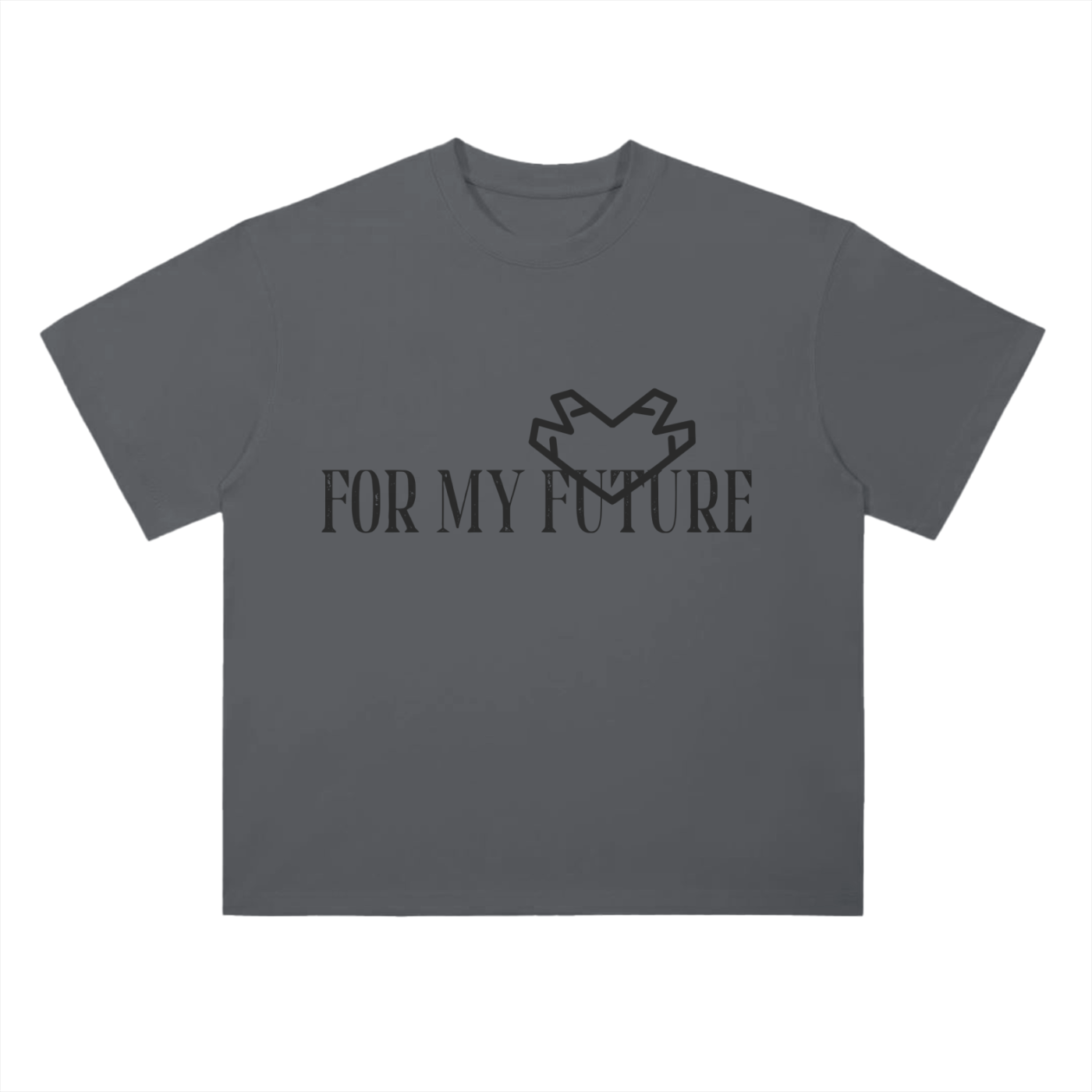 “<3” (Black) Drop Shoulder T-Shirt