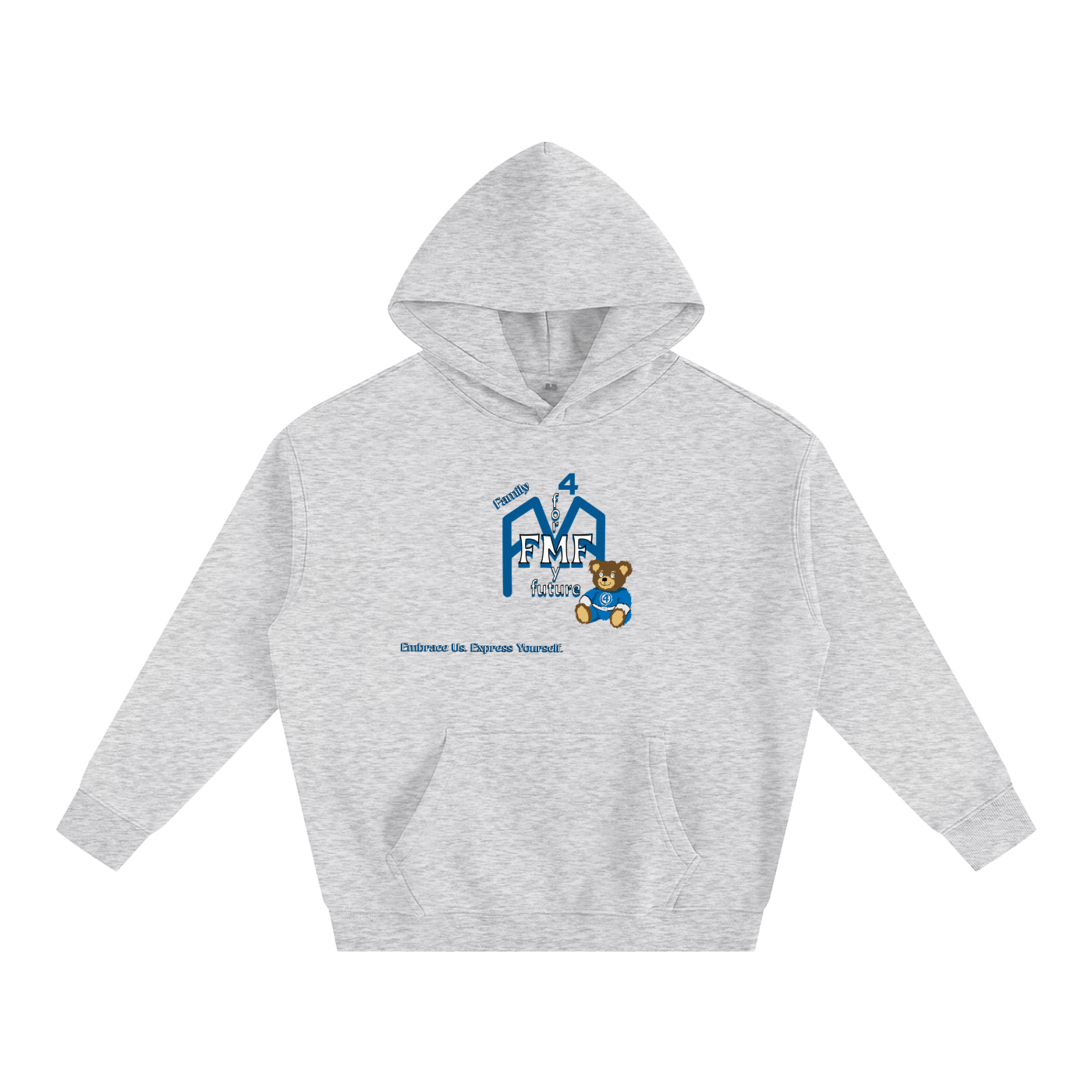 “Family First” Oversize Fleeced Hoodie