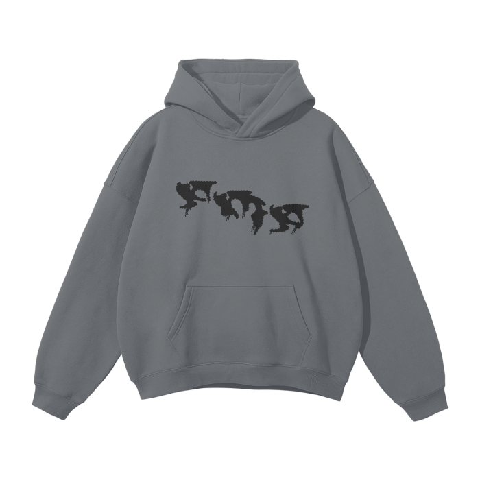 “Graffiti” (Black) Oversized Hoodie