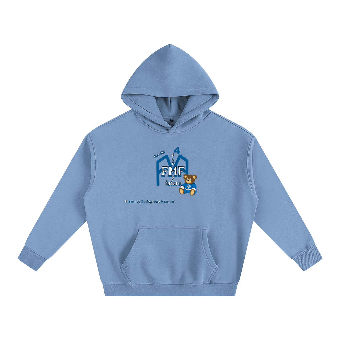“Family First” Oversize Fleeced Hoodie