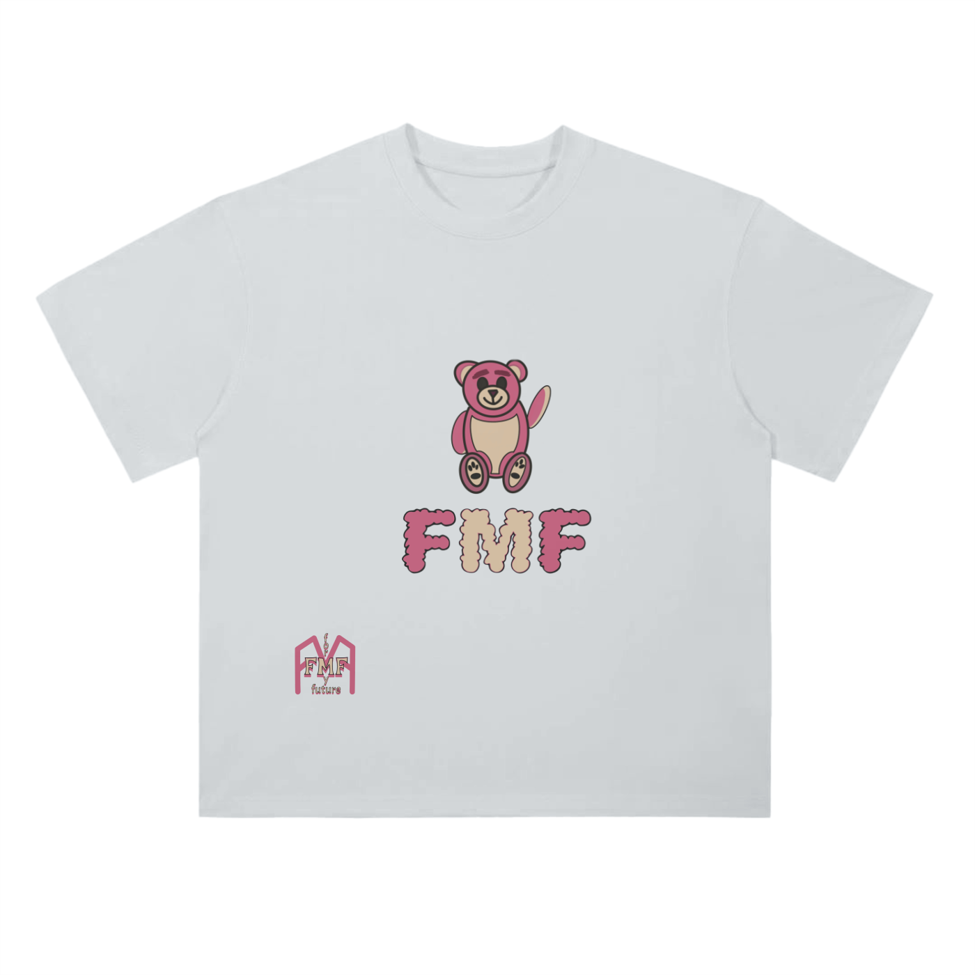 “Pink Bear” Drop Shoulder T-Shirt