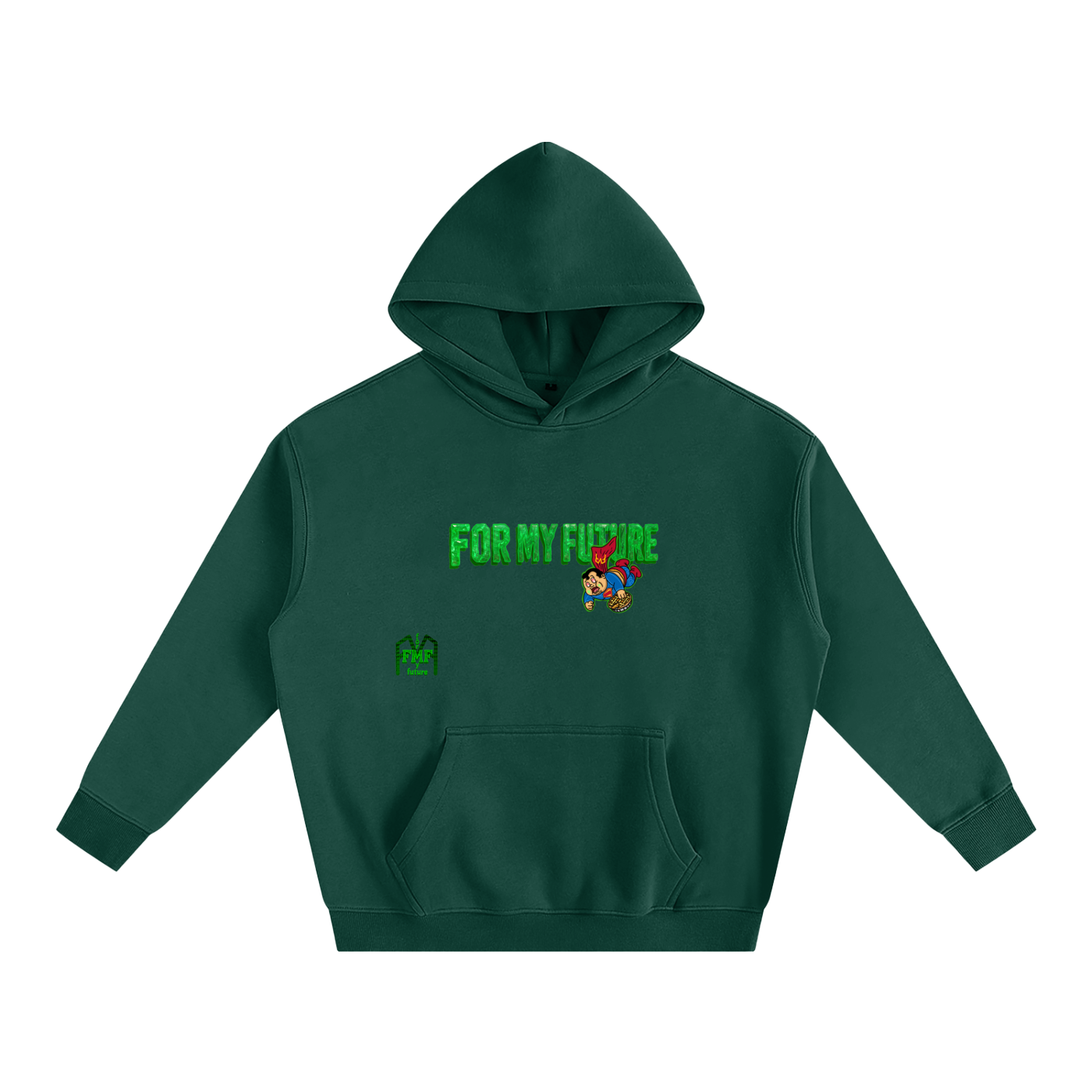 “Poisoned” Oversize Fleeced Hoodie
