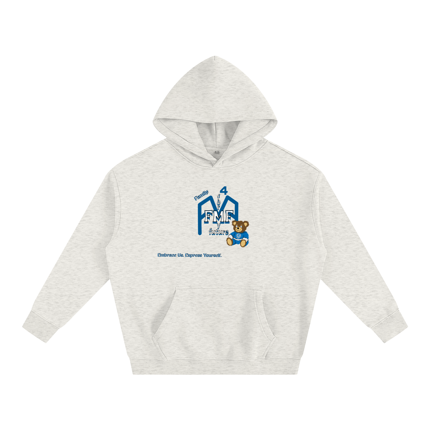 “Family First” Oversize Fleeced Hoodie